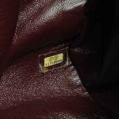 Chanel Caviar Quilted CC Timeless Bowler Burgundy 7 of 7