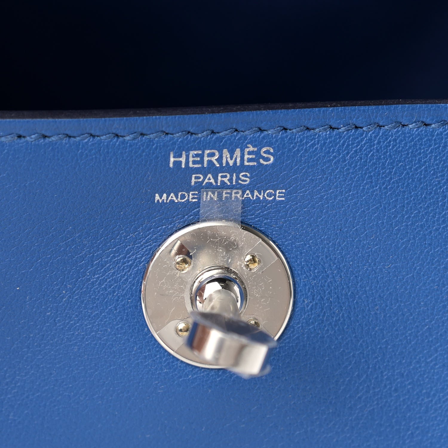 Hermes Swift Verso Mini Lindy 20 Bleu France Bleu Saphir 6 of 9