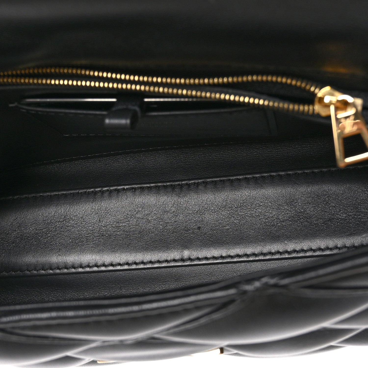 Louis Vuitton Lambskin Malletage Top Handle GO-14 MM Black 6 of 10