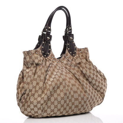 Gucci Monogram Studded Pelham Tote Ebony 3 of 9