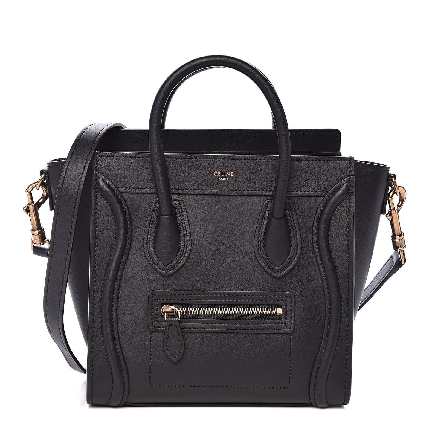 Smooth Calfskin Nano Luggage Black