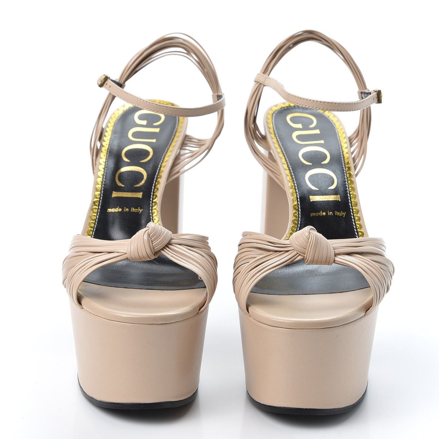 Malaga Kid Knotted Strap Crawford Platform Sandals 41 Skin Rose