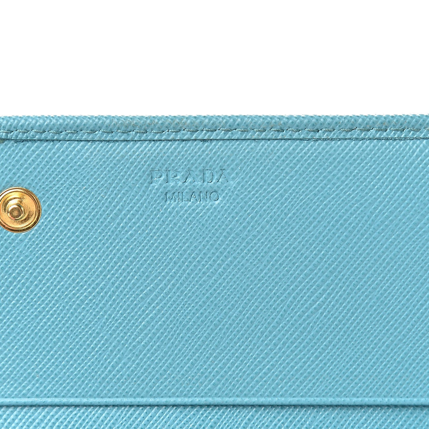 Saffiano Metal Continental Flap Wallet Turchese