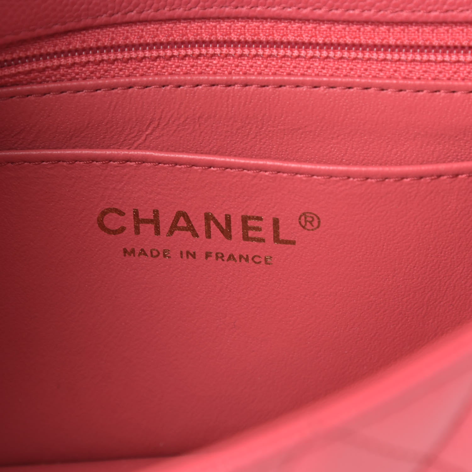 Chanel Caviar Quilted Mini Rectangular Flap Dark Pink 6 of 11