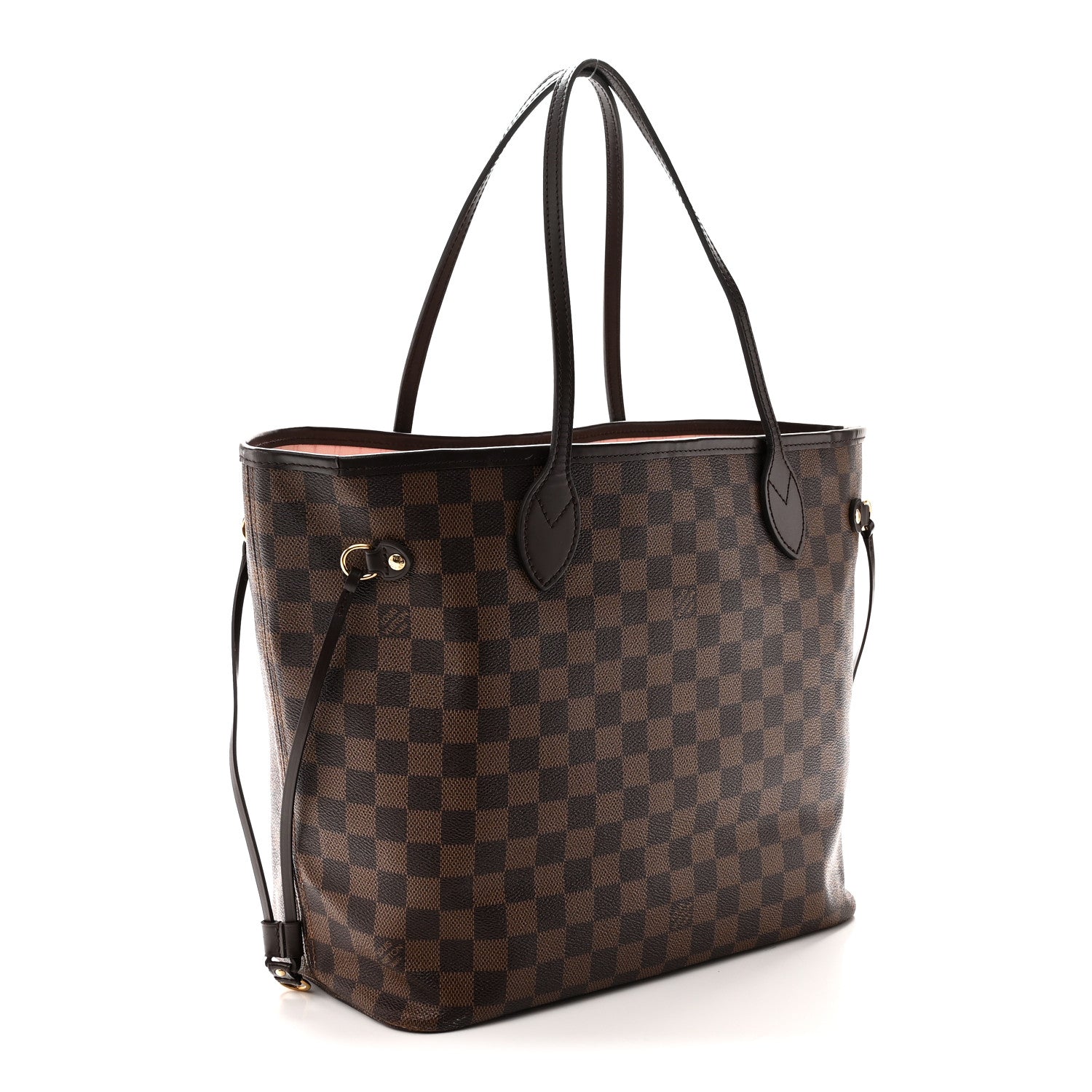 Louis Vuitton Damier Ebene Neo Neverfull MM MM Rose Ballerine 3 of 10