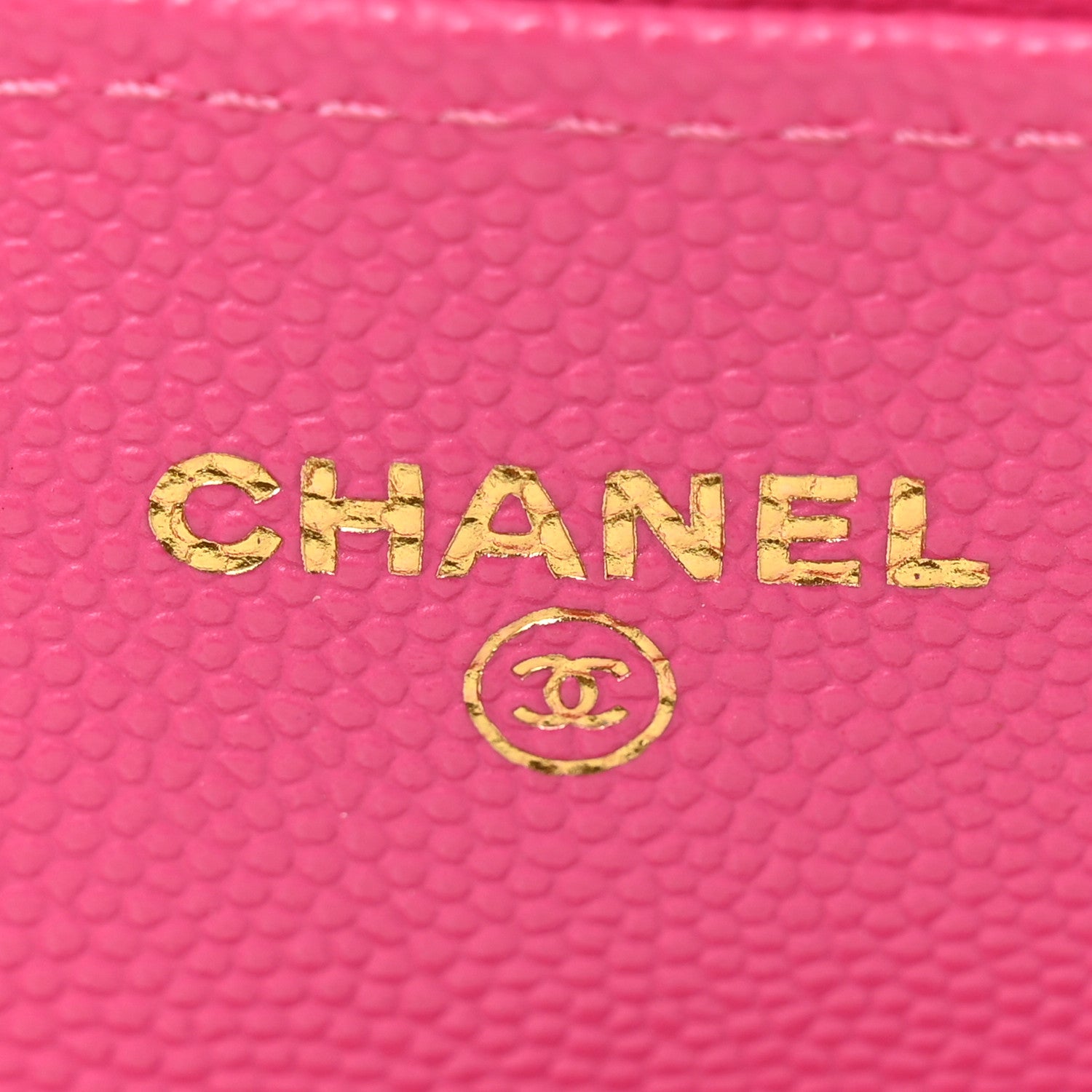 Chanel Caviar Quilted Flap Card Holder Wallet Dark Pink 6 of 8