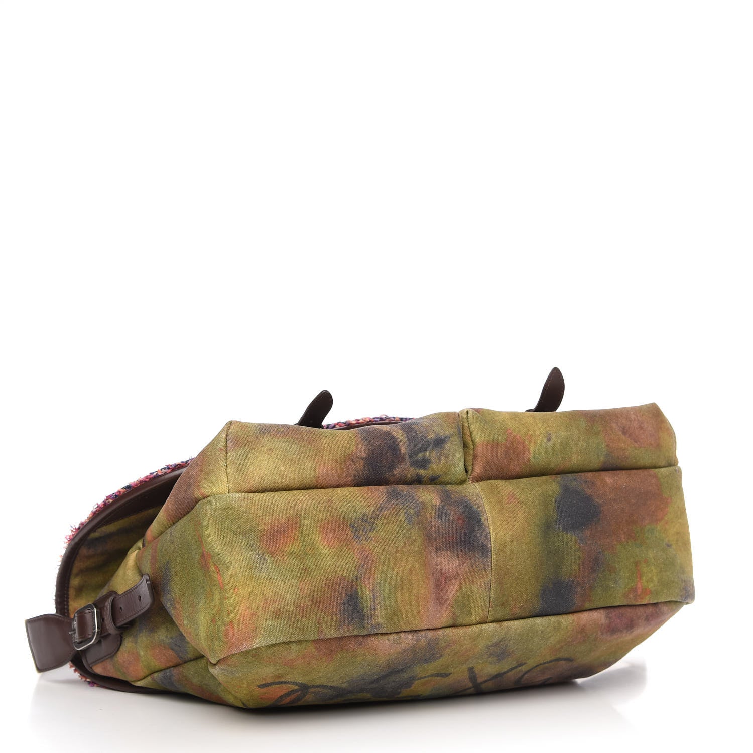 Chanel Washed Toile Large Graffiti On The Pavements Messenger Khaki Multicolor 4 of 10