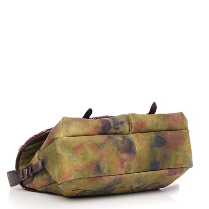 Chanel Washed Toile Large Graffiti On The Pavements Messenger Khaki Multicolor 4 of 10