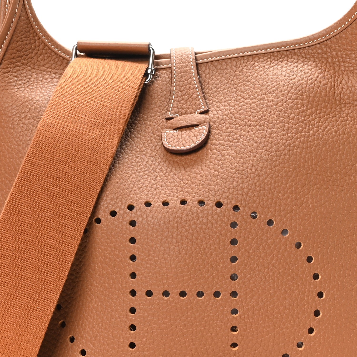 Hermes Taurillon Clemence Evelyne III PM Gold 8 of 11