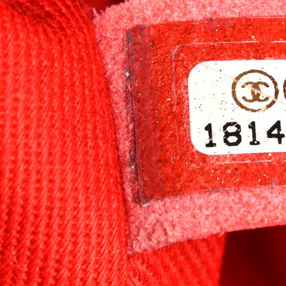 Chanel Perforated Calfskin Drawstring Tote Red 8 of 12