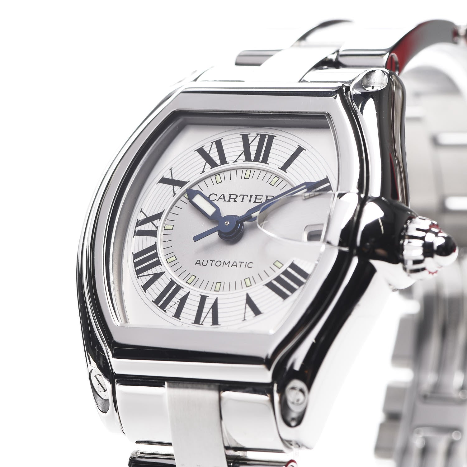 Cartier Stainless Steel 37mm Roadster Automatic Watch 7 of 8