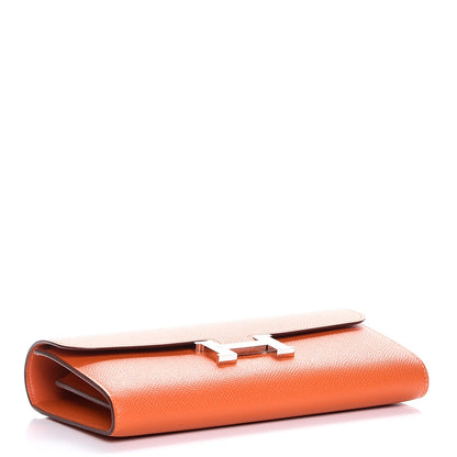 Hermes Epsom Constance Long Wallet Orange 4 of 19