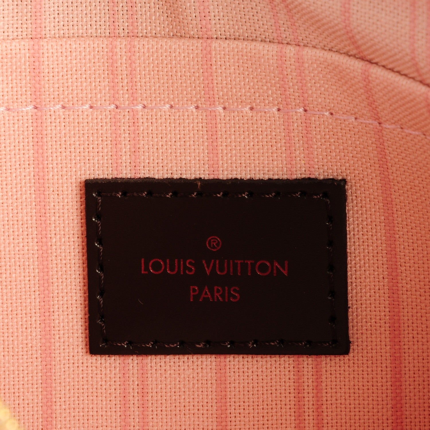 Louis Vuitton Damier Ebene Neverfull MM GM Pochette Rose Ballerine 6 of 8