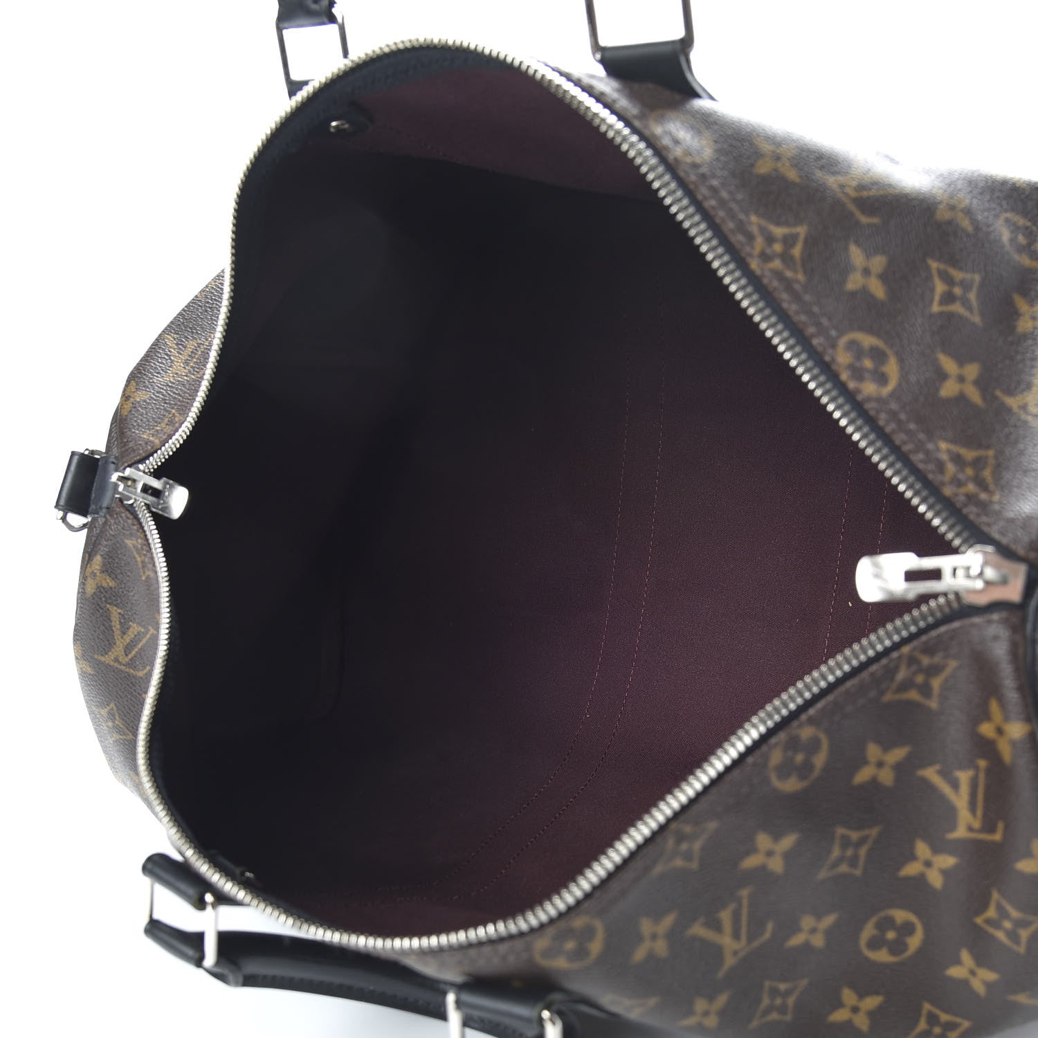 Louis Vuitton Monogram Macassar Keepall Bandouliere 45 5 of 11