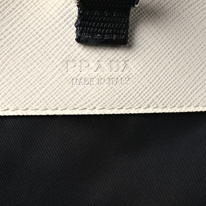 Prada Re-Nylon Saffiano Smartphone Case Crossbody Talco 6 of 10