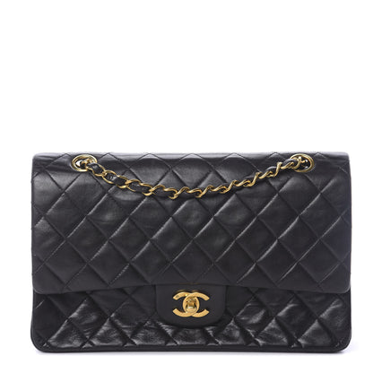 Chanel Lambskin Quilted Medium Double Flap Black 1 of 10