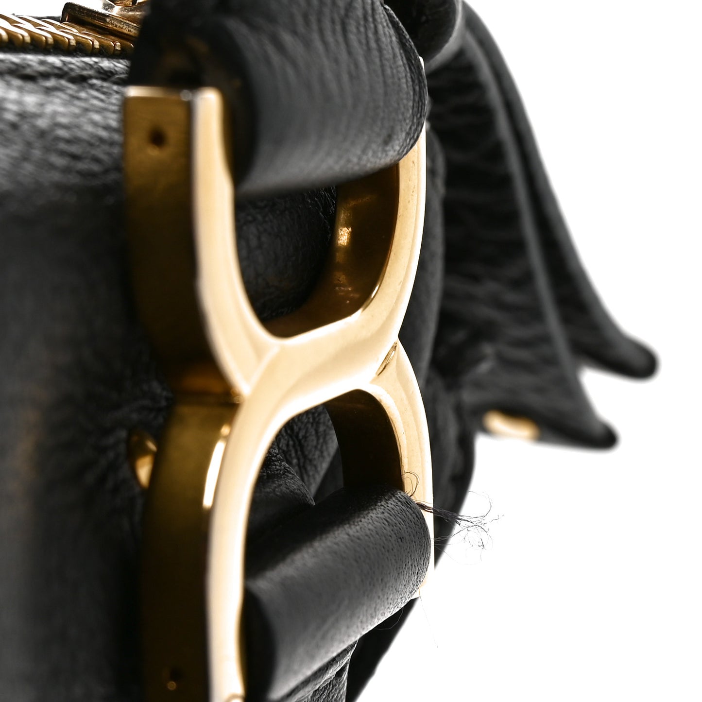 Calfskin Medium Marcie Satchel Black