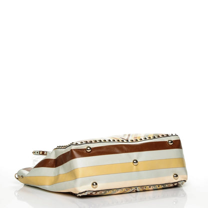 Valentino Garavani Vitello Native Couture 1975 Medium Rockstud Tote Multicolor 4 of 6