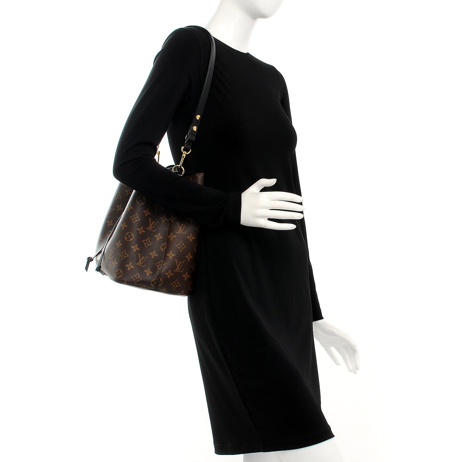 Louis Vuitton Monogram Neonoe MM Black 2 of 7
