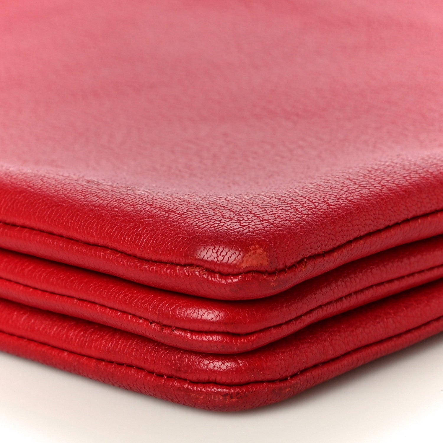 Celine Goatskin Large Trio Crossbody Bag Scarlet 11 of 18