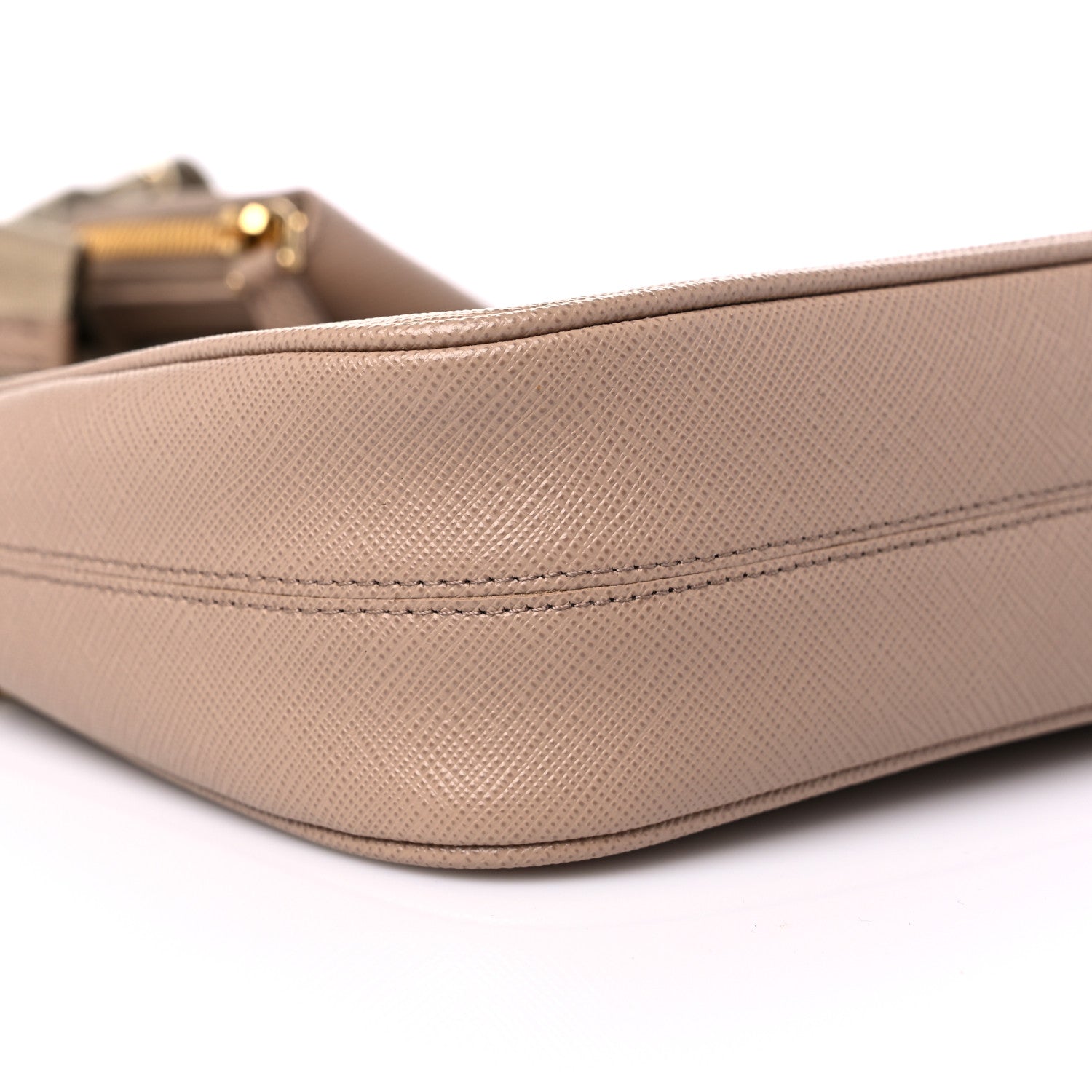 Prada Saffiano Re-Edition 2005 Shoulder Bag Cammeo Beige 8 of 10