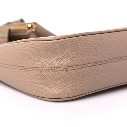 Prada Saffiano Re-Edition 2005 Shoulder Bag Cammeo Beige 8 of 10