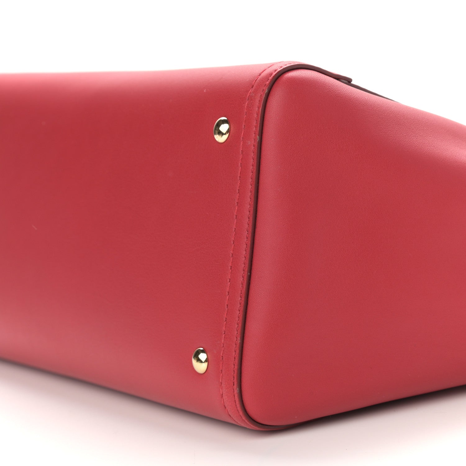 Salvatore Ferragamo Calfskin Small Verve Double Zip Tote Rosso 10 of 11