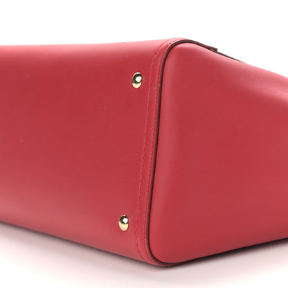 Salvatore Ferragamo Calfskin Small Verve Double Zip Tote Rosso 10 of 11