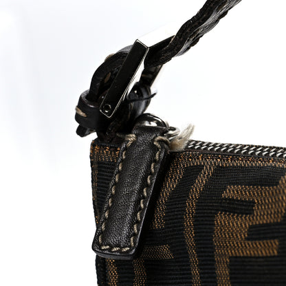 Fendi Zucca Cuoio Romano Selleria Mini Pochette Tobacco Moro 14 of 16