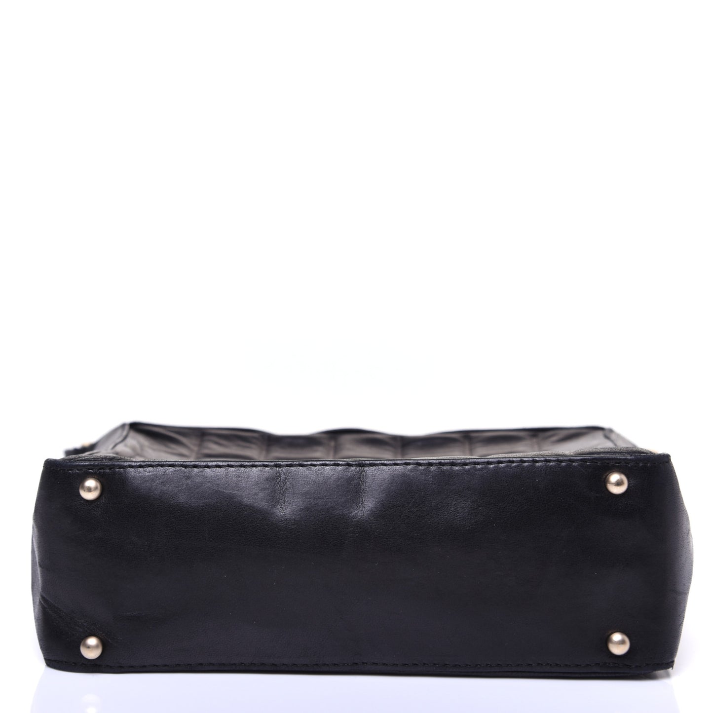 Lambskin Quilted Small Chocolate Bar Shoulder Bag Black
