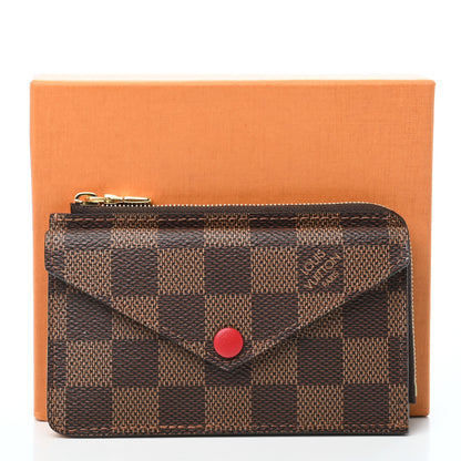 Louis Vuitton Damier Ebene Recto Verso Card Holder Red 8 of 8