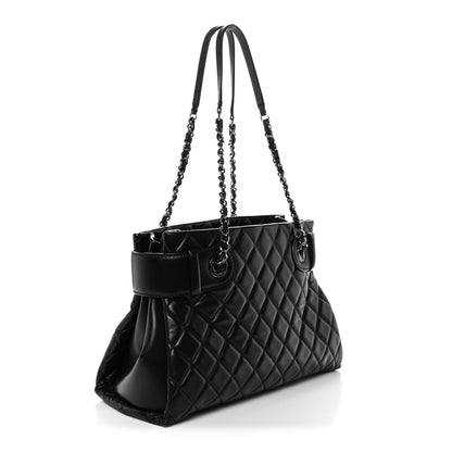 Chanel Lambskin Quilted Small Coco Loop Tote Black 3 of 11