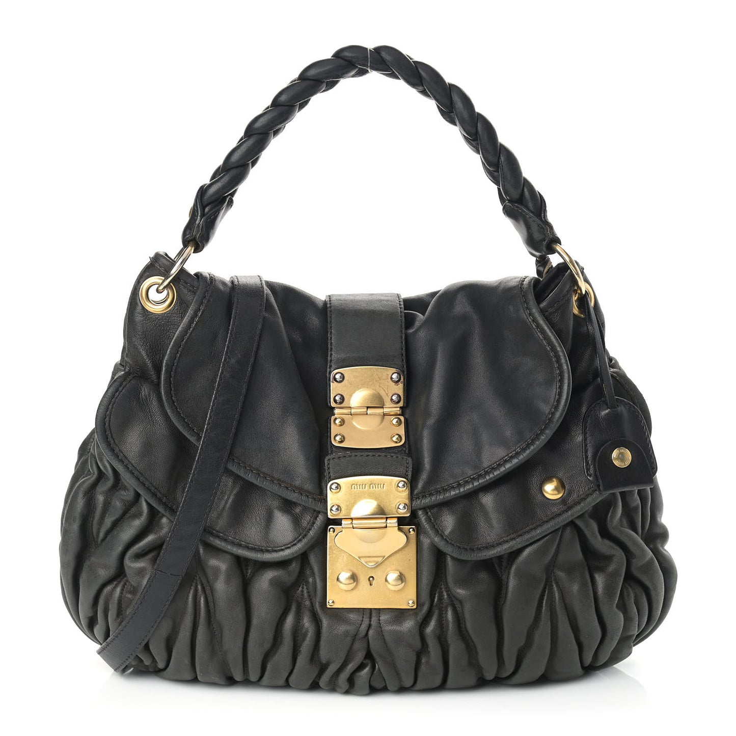 Nappa Matelasse Coffer Hobo Black