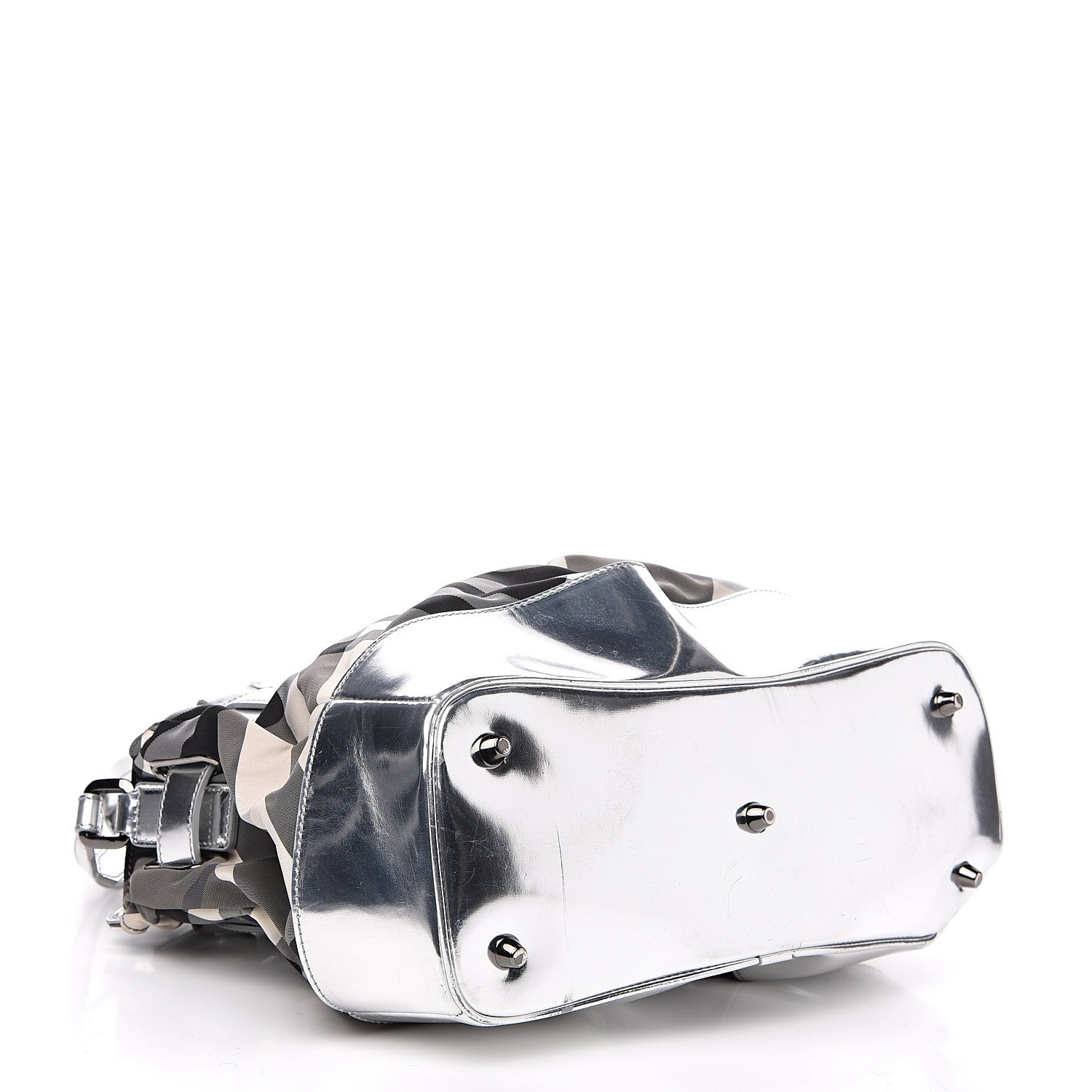 Burberry Nylon Beat Check Lowry Silver 3 of 10