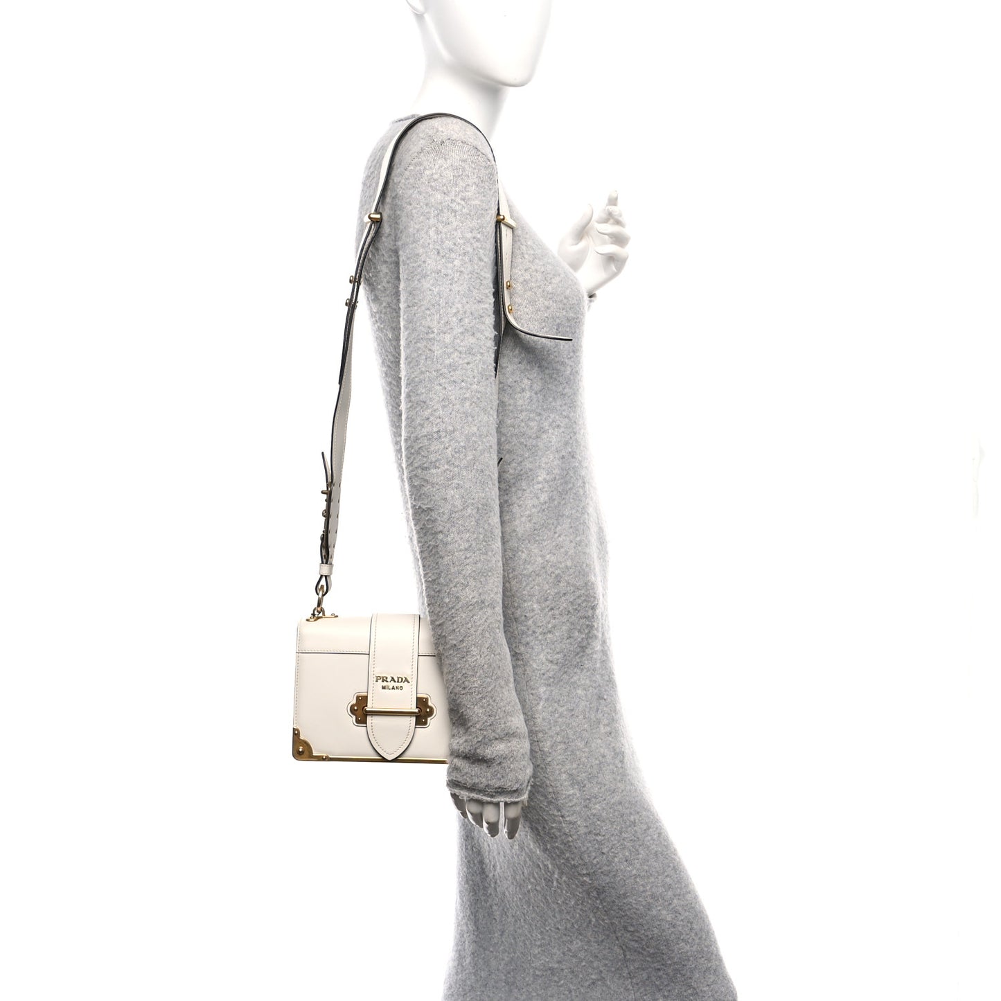City Calf Cahier Bag White