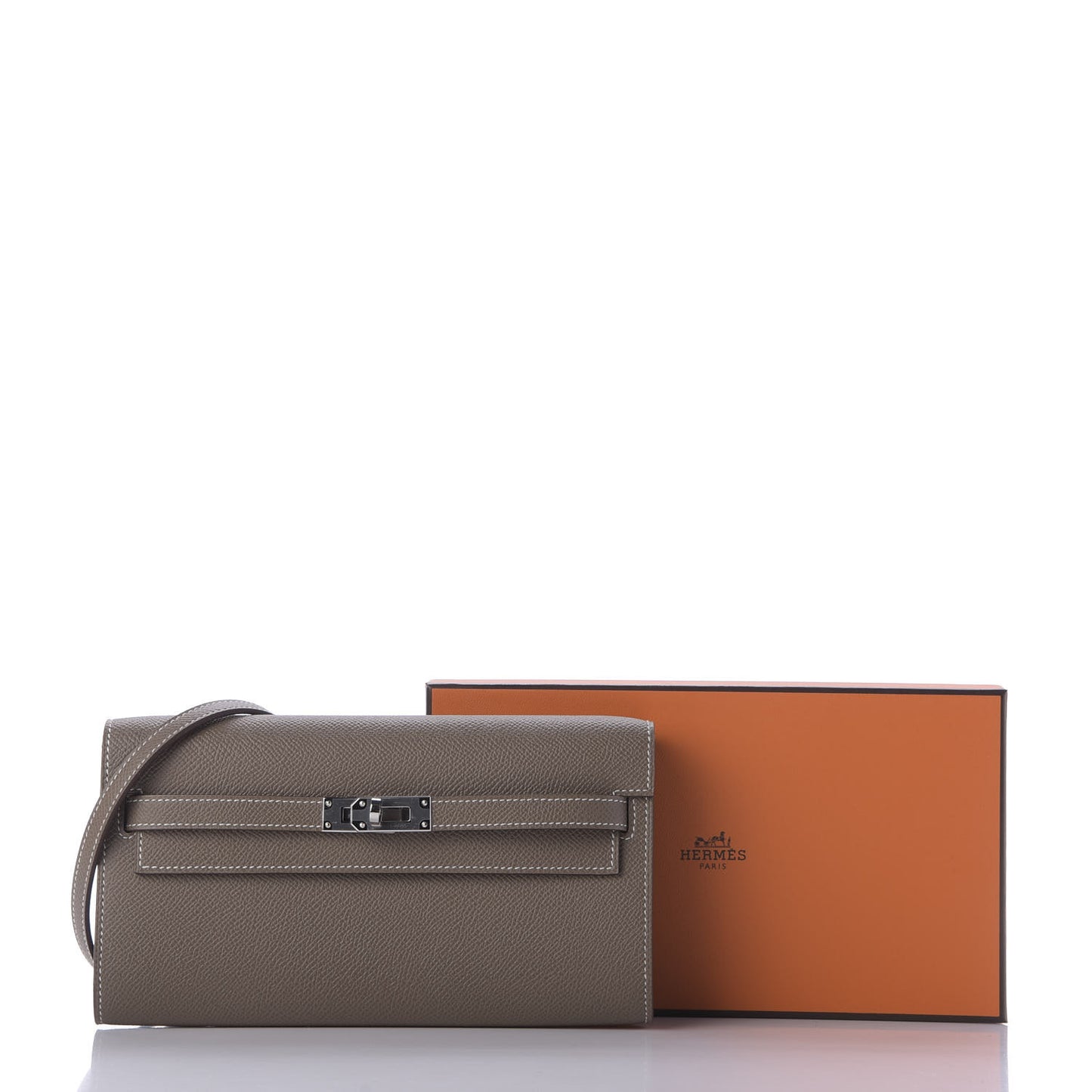 Epsom Kelly Wallet To Go Etoupe