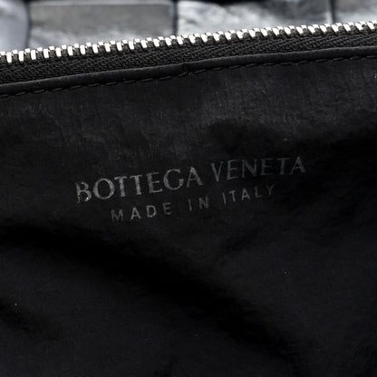 Bottega Veneta Paper Calfskin Maxi Intrecciato Cassette Messenger Black 7 of 10