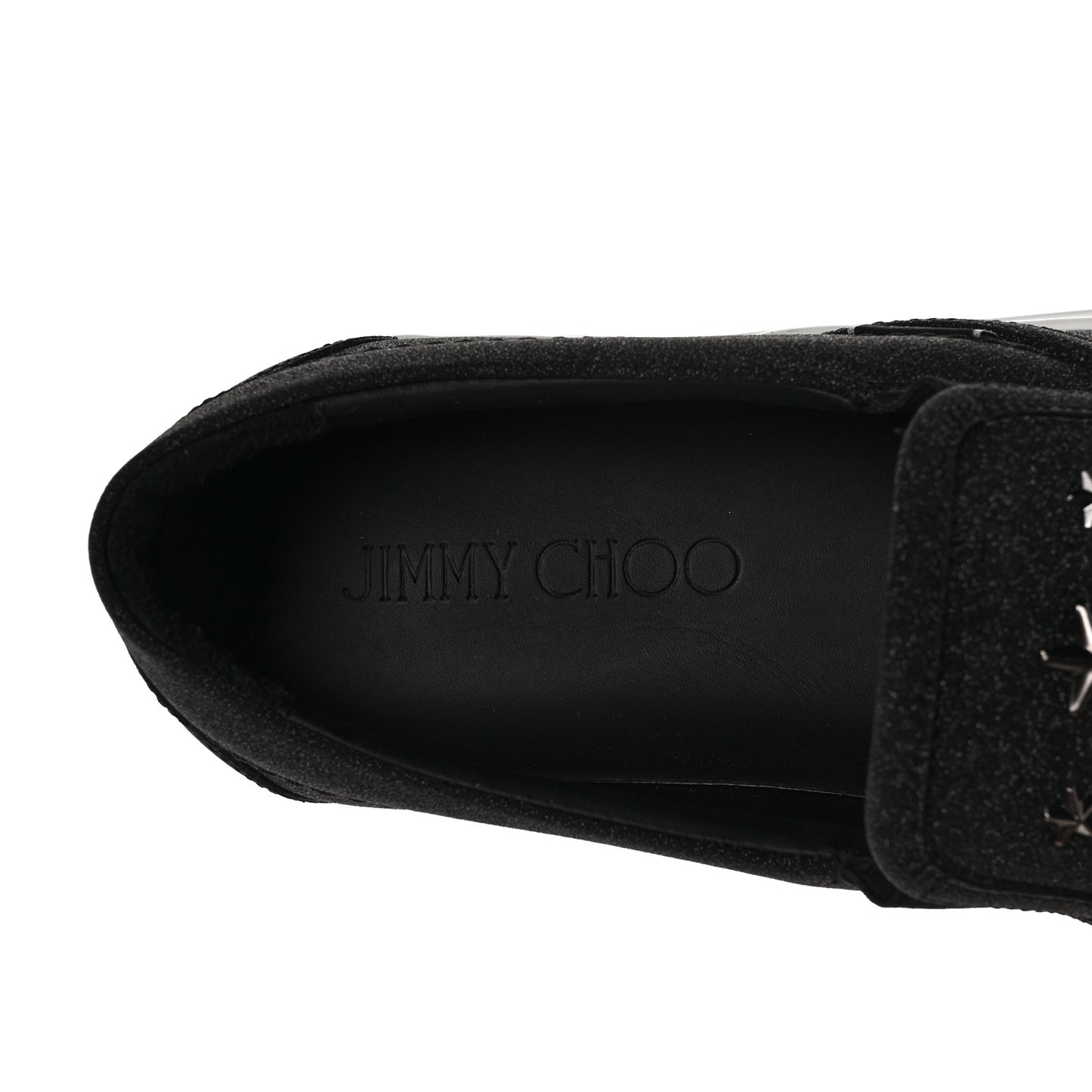 Fine Glitter Suede Mens Grove Sneakers 43.5 Black