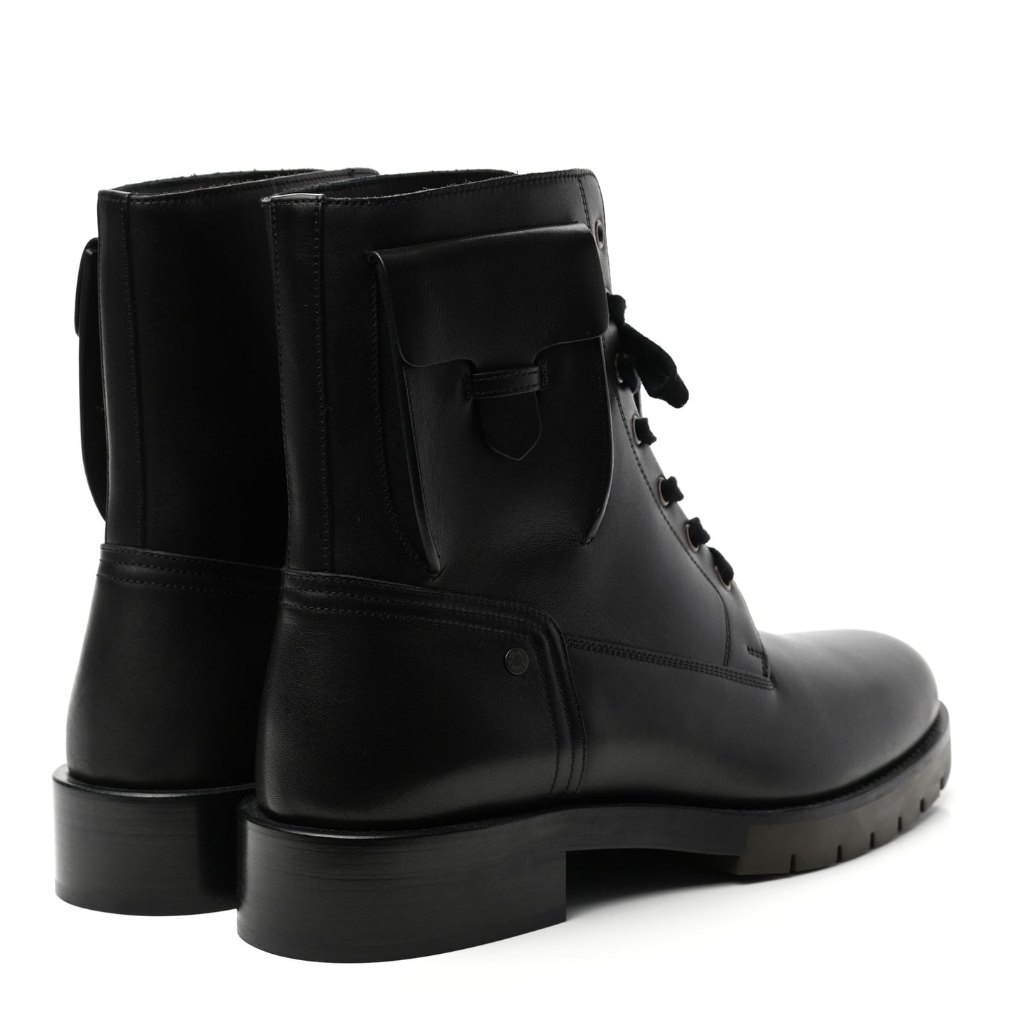 Calfskin Mens Defense Ankle Boots 43 Black