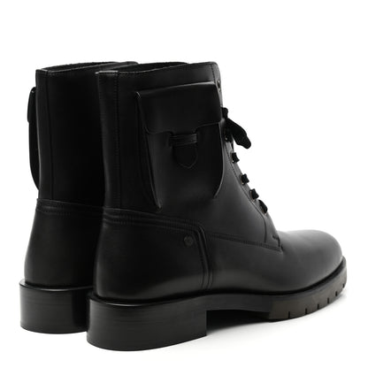 Hermes Calfskin Mens Defense Ankle Boots 43 Black 4 of 8