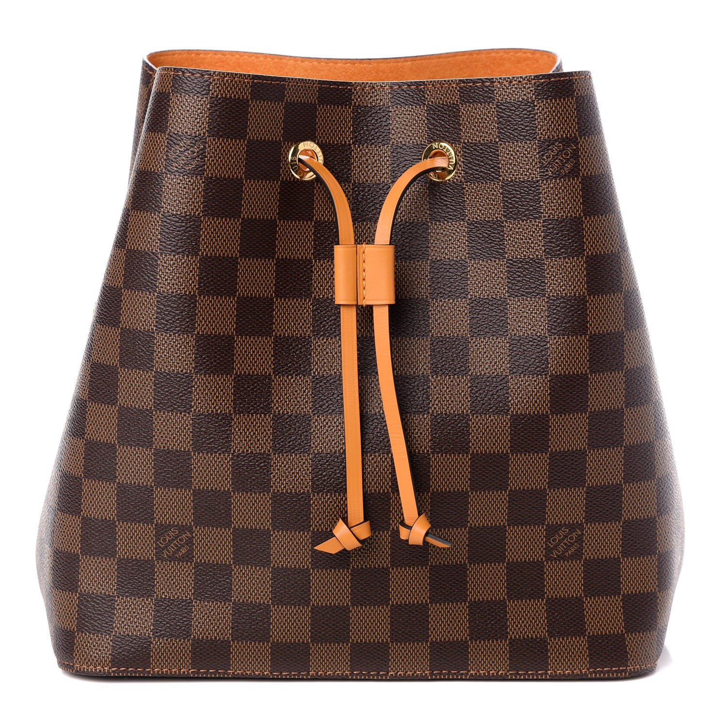 Louis Vuitton Damier Ebene Neonoe MM Safran 1 of 9