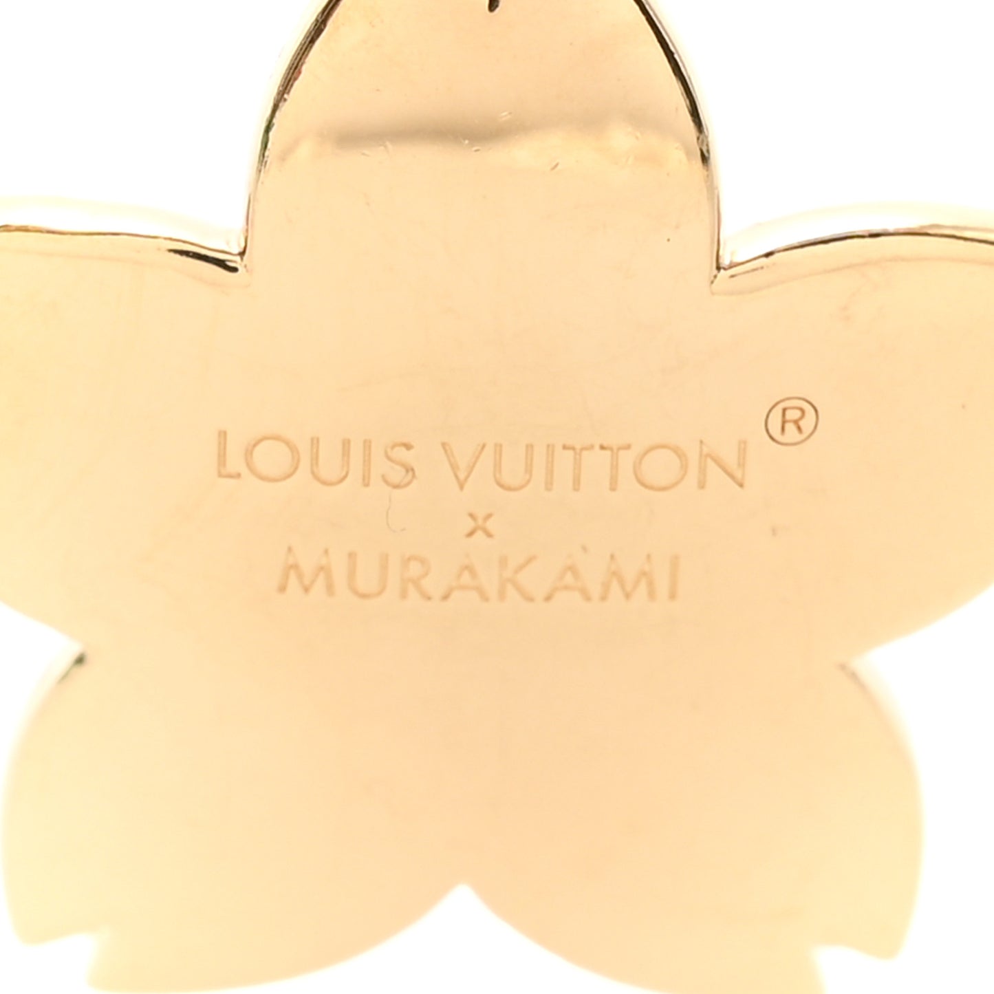 LV x TM Cherry Blossom Bag Chain Key Holder Rose Ballerine