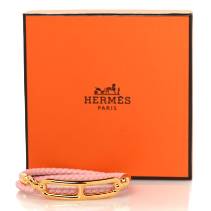 Hermes Swift Roulis Double Tour Bracelet Rose Sakura 5 of 5