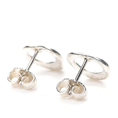 Tiffany Sterling Silver 11mm Elsa Peretti Open Heart Earrings 3 of 4