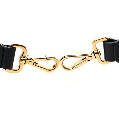 Fendi Ribbon Vitello Century FF 1974 Flat Studded Strap You Fango Marrone Ebano 5 of 5