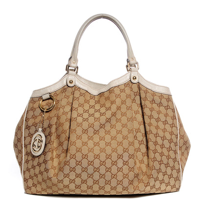 Gucci Monogram Large Sukey Tote Off White 1 of 9