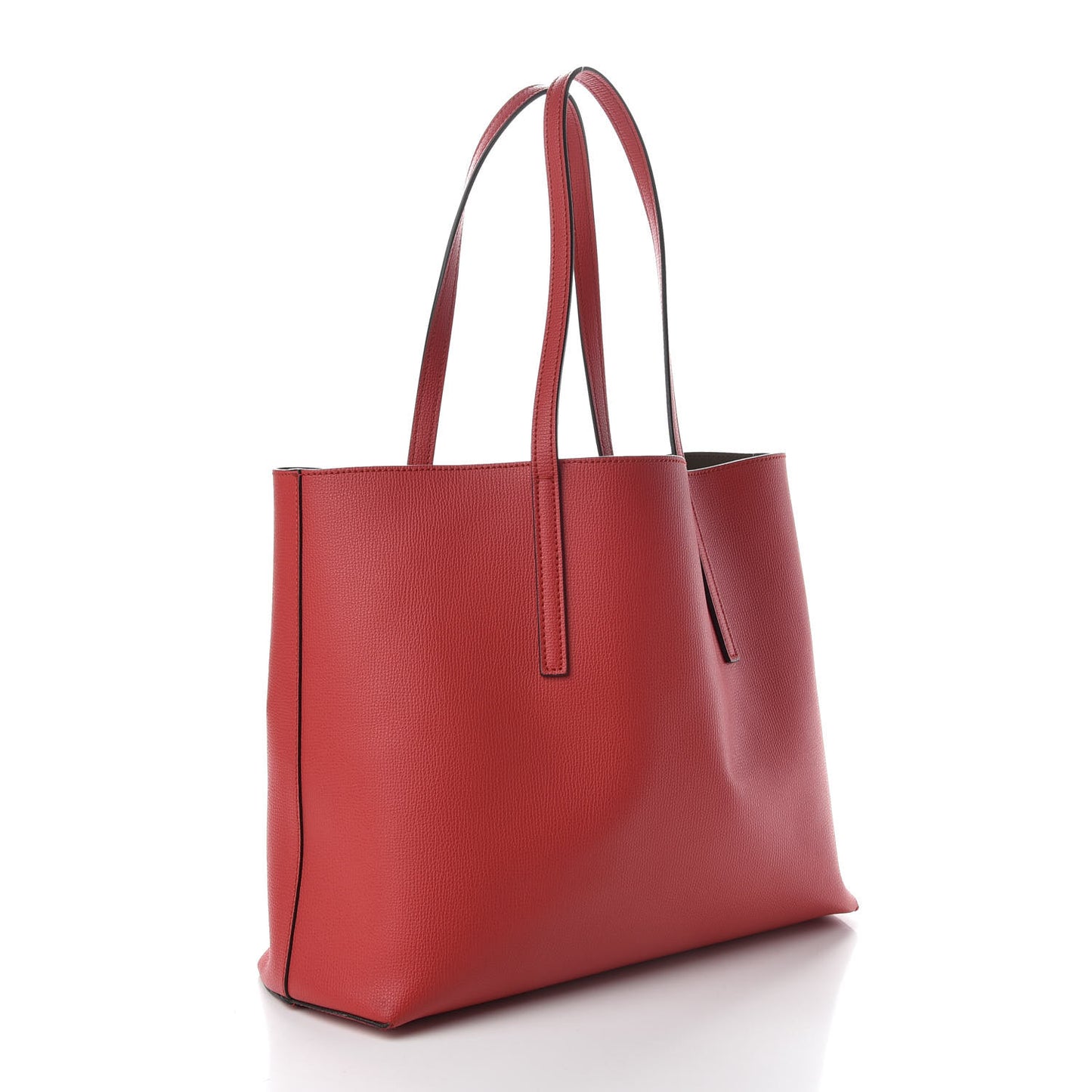 Vitello Vienna Enamel F is Fendi Shopping Tote Fiamma Taupe