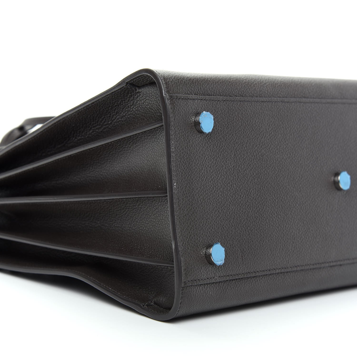 Saint Laurent Grained Calfskin Small Sac De Jour Coal 6 of 8