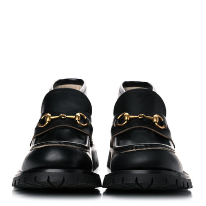 Gucci Cordovan Lux Mens Harald Horsebit Ankle Boots 9 Black 2 of 13
