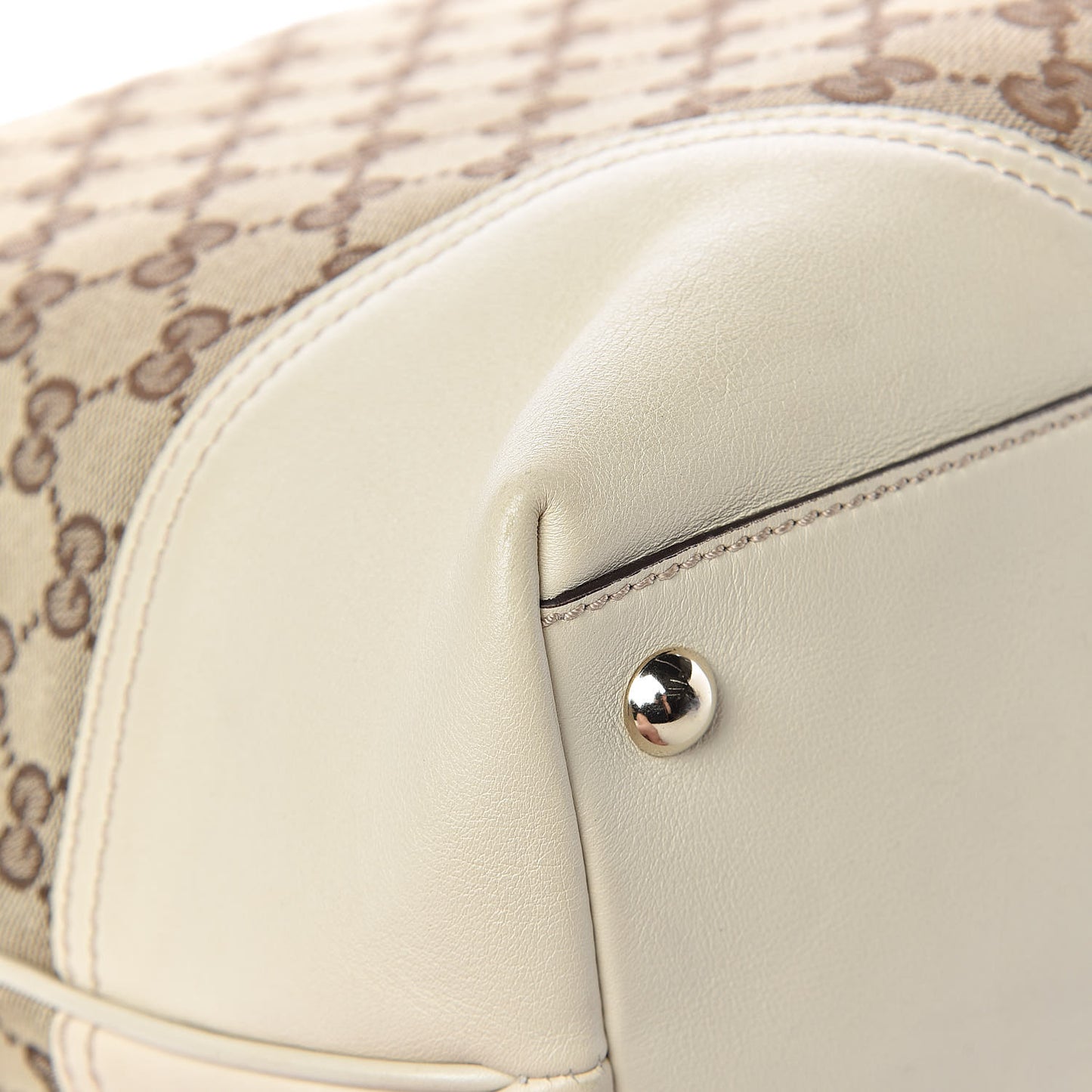 Monogram Large New Britt Tote Off White